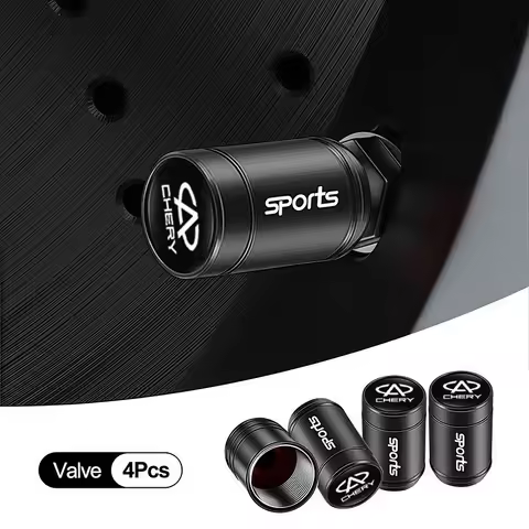 4Pcs Car Tire Valve Caps Metal Dust Proof Cap For Chery Omoda Tiggo 7 Pro 4 3 Fulwin 2 Arrizo 6 QQ 5