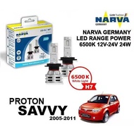 NARVA H7 12V & 24V Range Performance LED Headlight Bulb Set for Proton Savvy 2005 - 2011