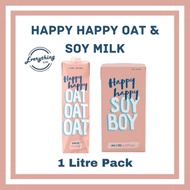 Happy Happy Oat &amp; Soy Milk 1 Litre
