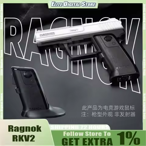 Ragnok RKV2 Gun Mouse Shooting Wireless Mouse Dual Mode FPS Gaming Specific Gun Shaped Motion Sensin