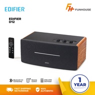 EDIFIER D12 Speaker Bluetooth 5.0 Wooden Enclosure Support AUX Line In Input Theater And Music Sound