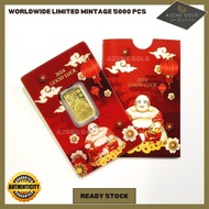 PAMP Suisse Good Luck 2024 - Laughing Buddha 5g Gold Bar [Au999.9] Limited-5000 pcs