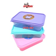 (JDO-GR) Set of 3 Plastic Children's Food Containers 600ml Soft APP Kicthenware