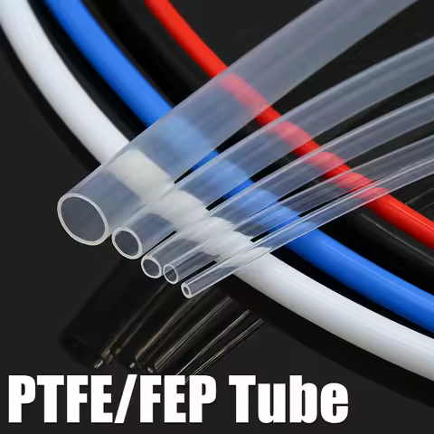 1/5/10m PTFE FEP Tube 1mm 2mm 3mm 4mm 5mm 6mm 8mm For 3D Printer Parts Pipe Bowden J-head