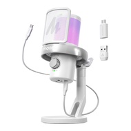 สินค้าส่งจากไทย MAONO DM40Pro White ไมโครโฟนไร้สายสําหรับเล่นเกม USB AI Gaming Mic แอพเปลี่ยนเสียงลด