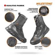 Sepatu PDL Tactical Tali Putar TOXIN Merk Milestone Standart Jatah TNI POLRI KEMHAN