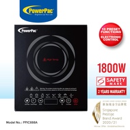 PowerPac Steamboat Induction Cooker, 10 Preset Functions, 1800W (PPIC888A)