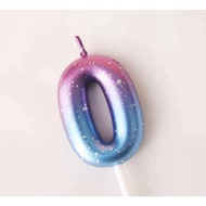 [SG instock] - Galaxy candle/ Number/ celebration/ cake topper/ milestone/ birthday/ topper/ galaxy/