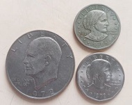 057一一美元硬幣 共3枚