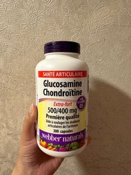 [現貨]Webber naturals 維柏健 – 健骨至尊 葡萄糖胺軟骨素膠囊 (500/400毫克) + D3 [特強配方] 300粒