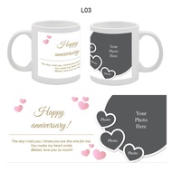 L03 Anniversary Color Changing Mug Photo Print Ceramic Mug Coffee Mug Love Mug Couple Gift For Her G