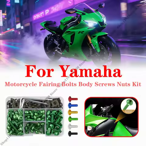 177PCS M5 M6 Motorcycle Fairing Bolts Screws Kit Body Nuts Fastener Clips For Yamaha YZF 600 1000 R1