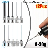 PANSIE 12Pcs Industrial Glue Injection Needle, Stainless Steel Metal Dispensing|Needle,  Blunt Tip 8