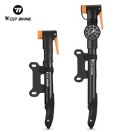 WEST BIKING High Pressure Bike Pump Motocycle Pump 120 PSI Pump For Bike/Motocycle/Balls Pump With G
