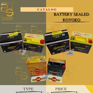 YTZ5 & YB3L & YB5L SEALED BATTERY KOYOKO