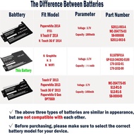 Replacement Battery for D00901 0170/1032/010 S11/GTS/F0/1A, Fits P/N 0GP/S10/346392/0100 3.7V 1900mA