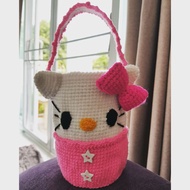 Yeti Glass Bag With Hello Kitty Pattern