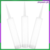 3 Sets Caulk Tube for Tiles Caulking Sealant Tubes 32.00X5.00X5.00CM Transparent  zhiymais