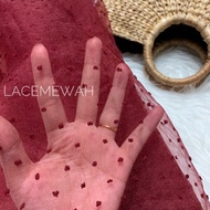 💥KAIN ORGANZA POLKADOT TERMURAH RINGAN CANTIK💥 PERLU LINING SESUAI UNTUK DRESS & BAJU KURUNG & REKAA