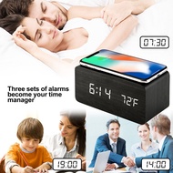 Led Digital Alarm Clock with Snooze Function Clear Led Numbers Alarm Clock Wireless Rechargeable Led Digital Alarm Clock with Adjustable Volume and Snooze Function Clear