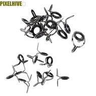 PIXELHIVE​ Fishing Rod Guides Tips Two-foot guide Ring Fishing Accessories 8 Size 6# -30# Stainless 