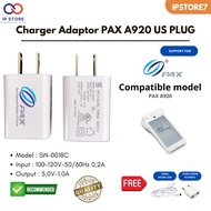 MESIN PAX A920 US PLUG ORIGINAL 5V 1A EDC MACHINE ADAPTOR CHARGER