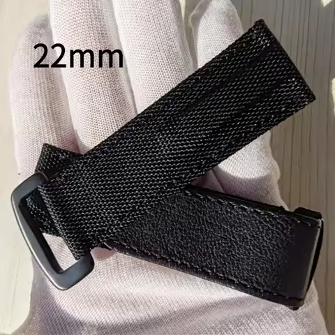 High Density Nylon Watch Band 22MM For Omega X Swatch Joint MoonSwatch Strap Canvas Wristband Bracel