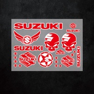 For Suzuki GSX-R150 GSX-S150 SV650 Gixxer 155 Fi GSX 250R Reflective Vinyl Sticker Kit Motorcycle Bo