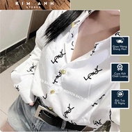 Ysl Luxurious Women's shirt in 2 colors Black And White New Model fomr Female Shirt Hidden Pants