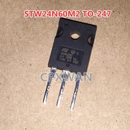 5pcs 24N60M2 TO-247 STW24N60M2 TO-247 18A 650V N-channel MOSFET transistor, guaranteed quality