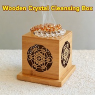 White Sage Purification Energy Cleansing Incense Burner Wooden Crystal White Sage incense box fengsh