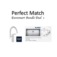 Blanco Quatrus SIngle Bowl Sink BUNDLE With GROHE Mixer Tap