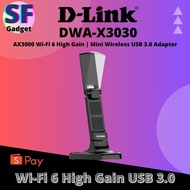 D-Link AX3000 Foldable High Gain Antenna Wi-Fi 6 USB Adapter DWA-X3030