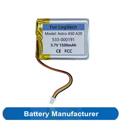 Original Replaces Upgraded 1500mAh 623441 533-000191 533-000169 Battery For Logitech Astro A50 A20 H