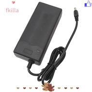 FKILLA Electric Scooter Charger, Black 42V 2A Electric Scooter Power Adapter, DC 5.5x2.5mm Portable 