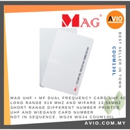 MAG UHF 919MHz + Mifare 13.56MHz Short Range Passive Dual Frequency Card Different Number CDUM130L