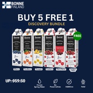 [Live] Bonne Finland Discovery Juice Bundle 1L x6 (5 FREE 1) | Try All Flavours | No Preservatives H