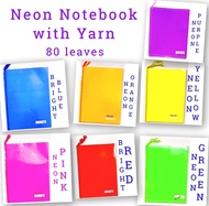 BRIGHT COLORED CODED YARN NOTEBOOK - 80 leaves  (10 pcs)