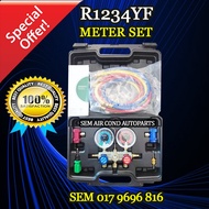 R1234YF MANIFOLD GAUGE AIR COND METER SET (CAR AIRCOND SYSTEM) (EUROPEAN CAR)