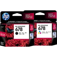 ตลับหมึกคู่ HP 678 BK + HP 678 COL For HP :015 / 1515 / 2515 / 2645 / 2645 / 3515 / 3545 /4515 / 464