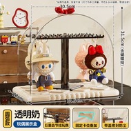 拉布布掛件展示盒PET透明labubu毛絨公仔玩偶手辦盲盒收納展示架