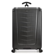 Traveler's Choice Silverwood Polycarbonate Hardside Expandable Spinner Luggage, Brushed Metal, Check