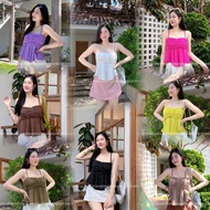 win.win.shop WA13 Single-Breasted Toffee Top This Model Is Very Good The Fabric Shiny Stretchy Like 