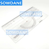 New Guide Plate Dental Cephalometric X-Ray Protractor Measuring Ruler