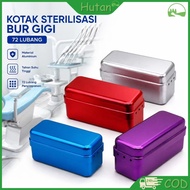 Dental Bur Box Endo K-File Holder Box.72 Holes Aluminum Dental Disinfection Autoclave Sterilizer Cas