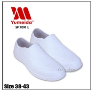 Fanie Shoes - Yumeida 7091 38-43 Sepatu Slip On Putih Perawat / Sepatu PCU / Sepatu Non Medis / Slip