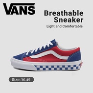 1 Style 36 Retro Check Casual Sneakers Short Blue Feet Canvas VANS Men Women