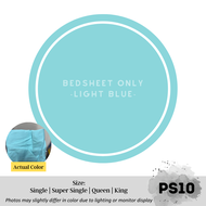 Bedsheet Cadar Single Queen King Plain Colour Fitted Bedsheet Sarung Katil Tilam Getah Keliling Cadar Sahaja (PS)