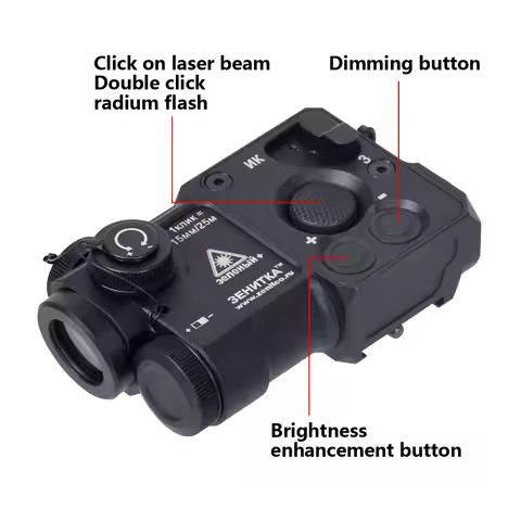 Zenitco Perst 4 Perst-4 Combined Device PEQ (Green And IR) For Airsoft AR15 AK47 PEQ-15 PEQ15 LA5C