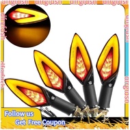 【D&F】4Pcs Motorcycle Neon Led Turn Signal Indicator Light Led Tail Flashers Lamp Drl Brake Lamp Univ